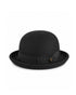 The Game Keeper Felt Hat – Kids – Black by FallenBROKENstreet. Wool felt bowler hat with leather inner band, silky lining, and grosgrain ribbon trim.