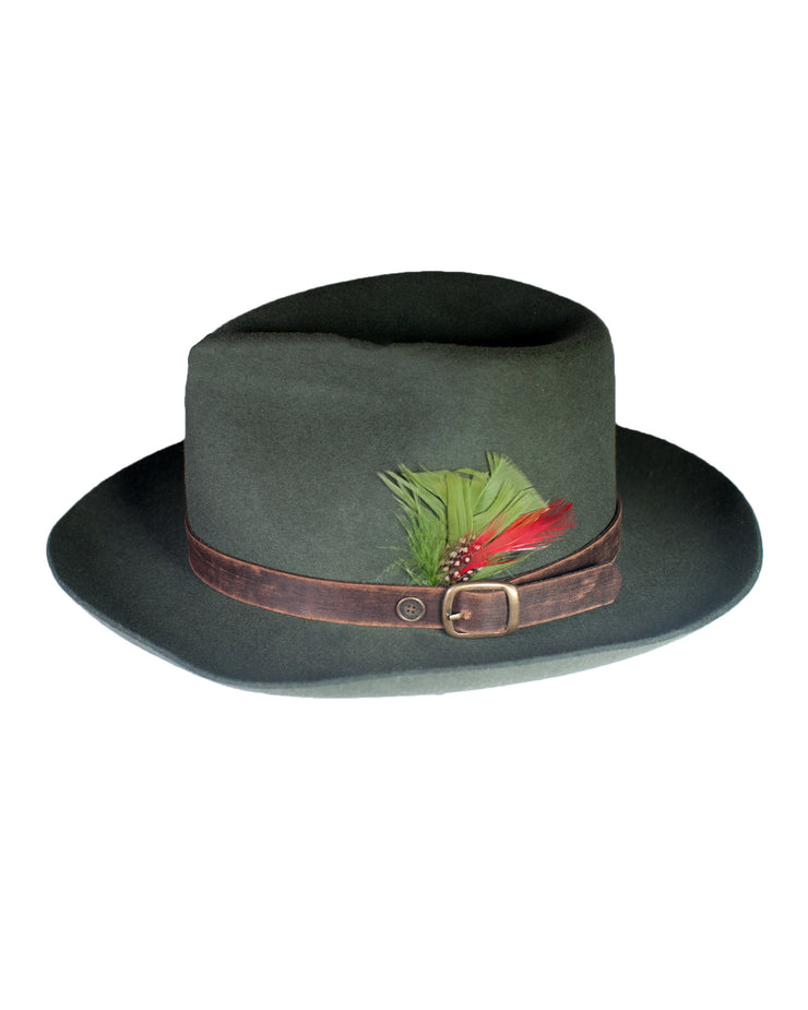 The Bromley Felt Hat - Forest Green