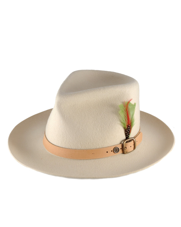 Chapéu de feltro Bromley - Creme