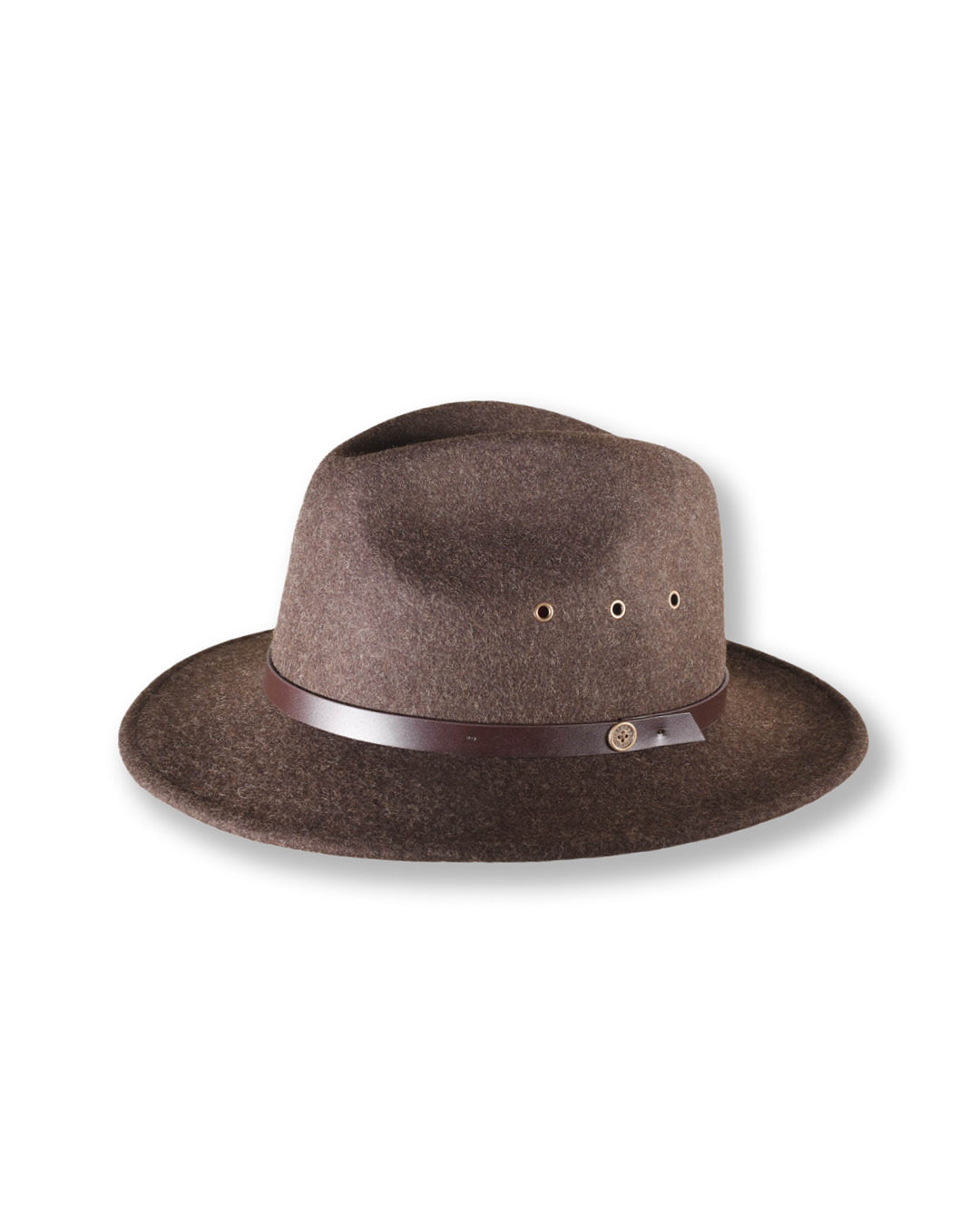 The Crushable Ratatat Felt Hat - Mottle Brown