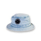 The CC Bucket Hat Kids Denim soft denim bucket hat with embroidered country club logo