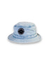 The CC Bucket Hat Kids Denim soft denim bucket hat with embroidered country club logo