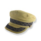 This is a green fisherman cap on a white background