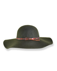 The Little Hippie Floppy Felt Hat - Forest Green
