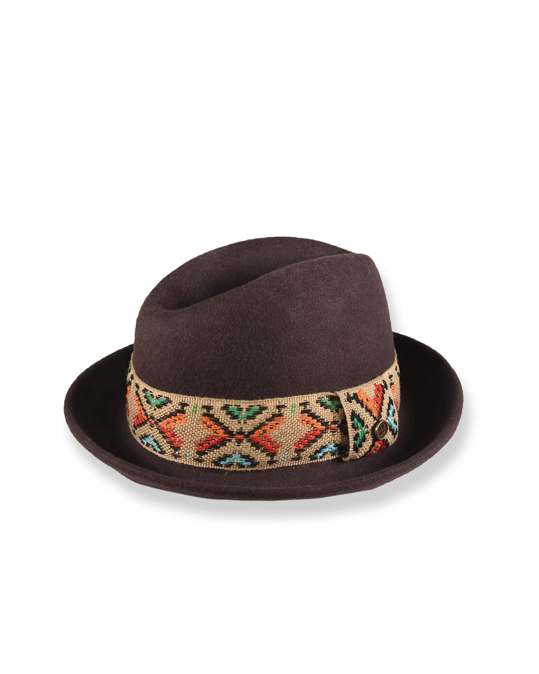 The New Shine Felt Hat - Chocolate by fallenBROKENstreet – product view