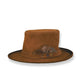 The Lennon Leather Hat – Suede by fallenBROKENstreet – product view