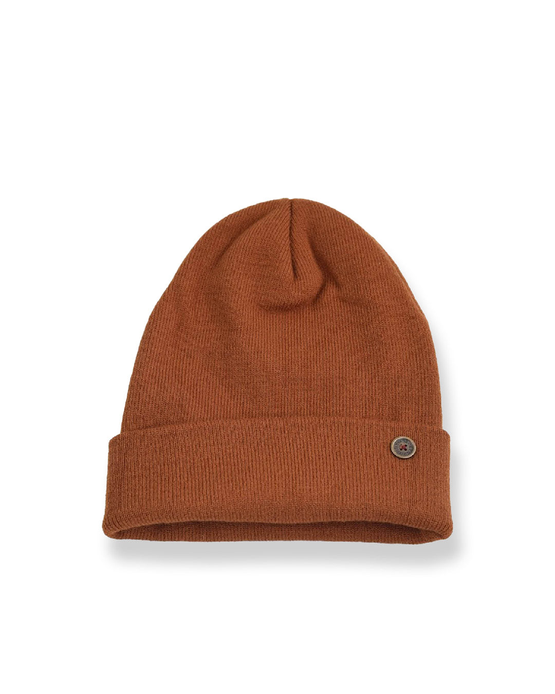 The Lucks Beanie Brown, wool blend ribbed knit design with FallenBROKENstreet logo detail.