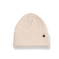 The Lucks Beanie Beige, ribbed knit wool blend with FallenBROKENstreet logo badge on cuff.