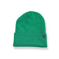 The Lucks Beanie green, wool blend ribbed knit design with FallenBROKENstreet logo detail.