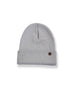 The Lucks Beanie Grey, ribbed knit wool blend with FallenBROKENstreet logo badge on folded cuff.