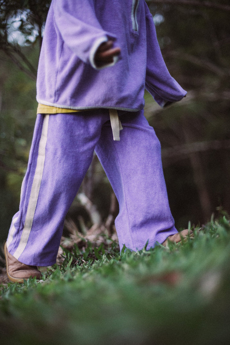 Mini Terry Pant in Lavender