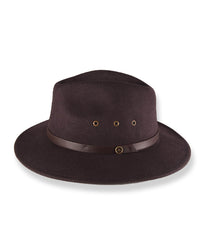 The Ratatat Felt Hat KIDS Chocolate, brown wool felt kids hat by Fallen Broken Street