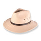Cream Wool Felt hat on white background