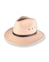 Cream Wool Felt hat on white background