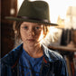 Boy wearing a green felt fedora by fallenbrokenstreet