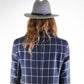 back view  Ratatat Felt Hat Grey studio product shot Australian wool felt classic grey shade
