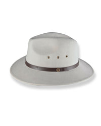 Grey Felt hat by fallenbrokenstreet