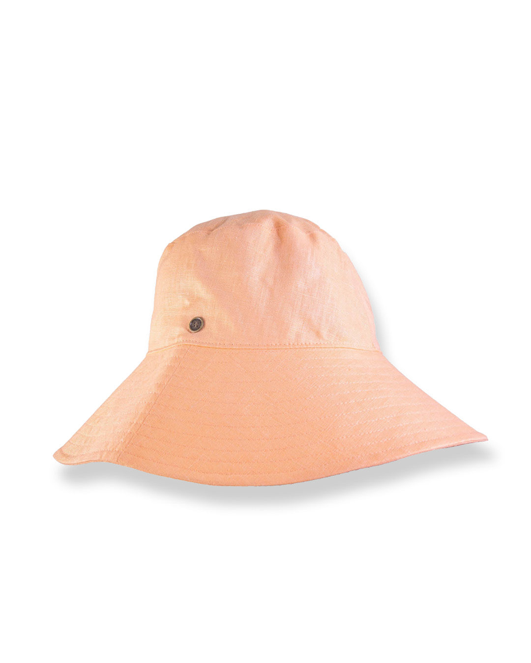 bucket hat, linen hat, peach hat, The Sandbar, weekend hat, adjustable fit, lightweight hat, breathable hat, travel hat, unisex hat, fallenbrokenstreet hat


