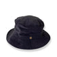 Saturday Bucket Hat Black, cotton chenille wide brim hat with UPF 50+ protection.