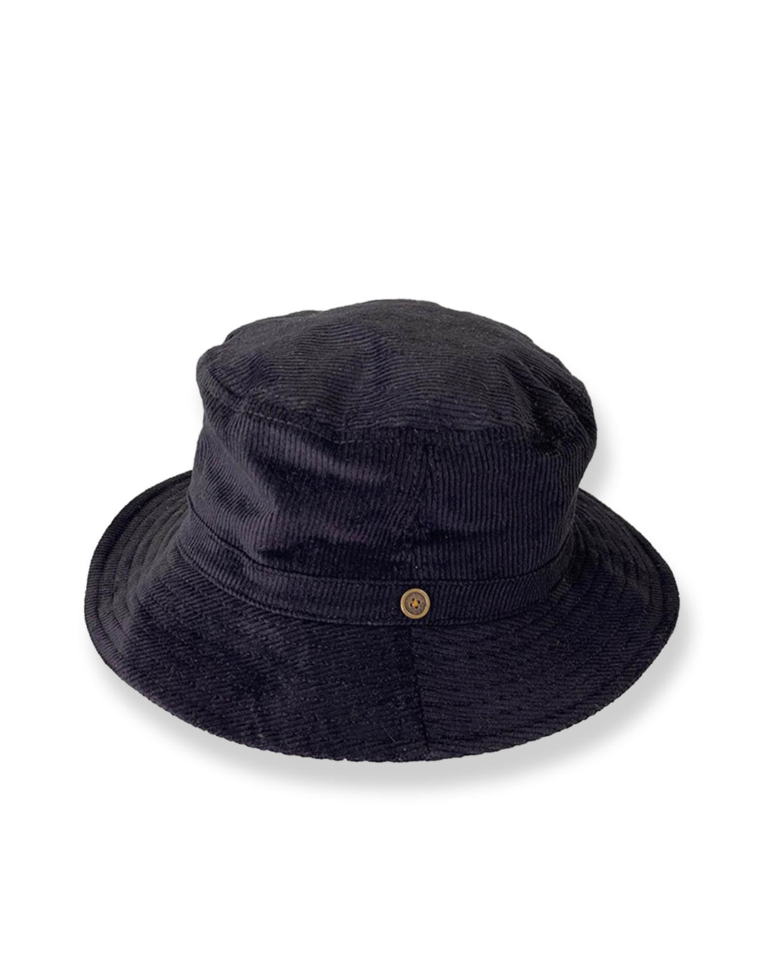 Saturday Bucket Hat Black, cotton chenille wide brim hat with UPF 50+ protection.