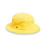 Yellow bucket hat on a white background