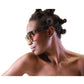 Model wearing THE SOLAR FLARE Galaxy sunglasses – profile

