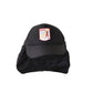 Surf Stash Cap Kids Black, cotton flat brim cap with embroidery, secret pocket, and snapback.