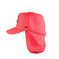 Red Surf Stash Cap with lightweight breathable fabric, six-panel design, and adjustable strap.