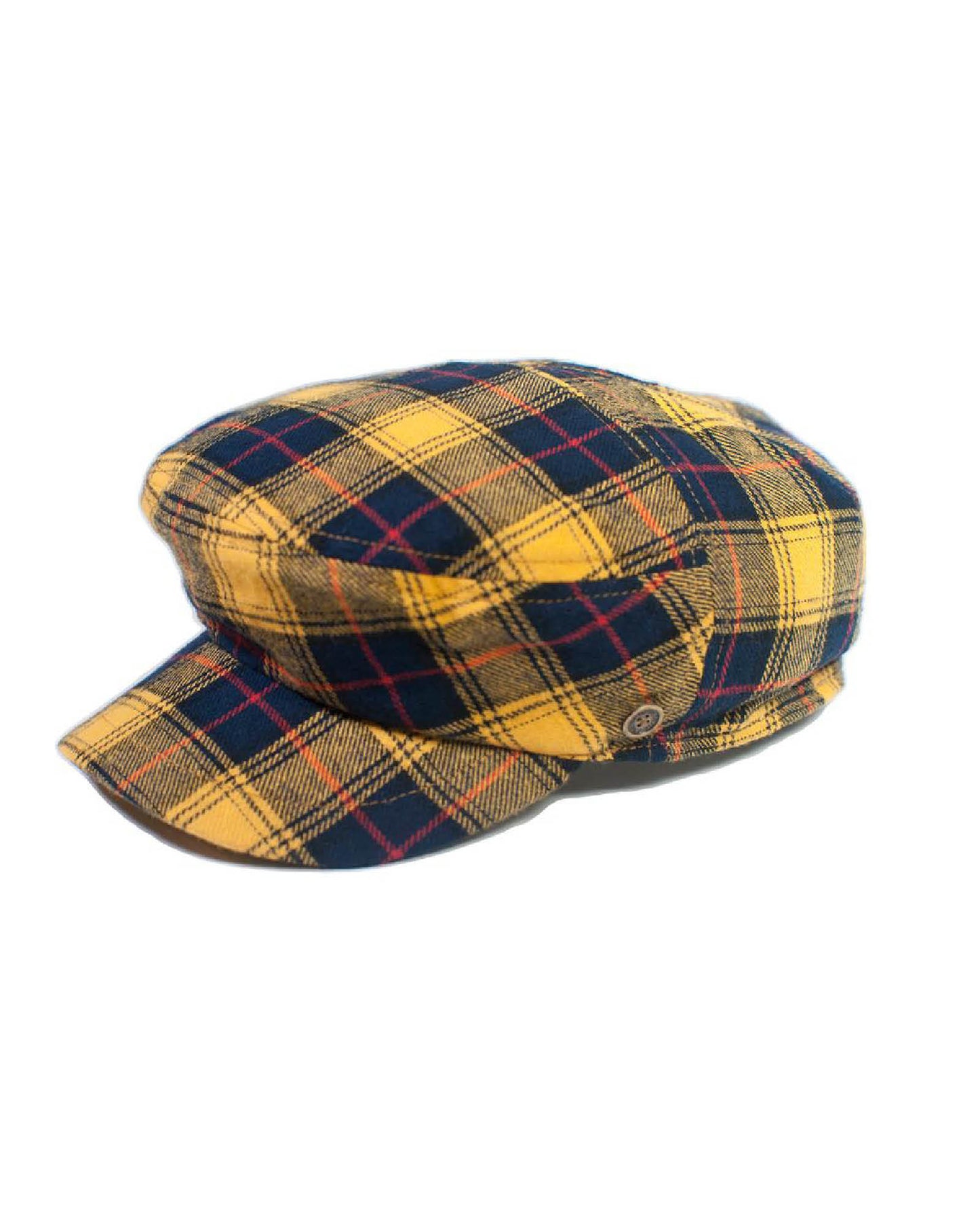 The Twist Paperboy Cap – Yellow Tartan FallenBROKENstreet