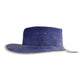 Le Chapeau en Cuir Velours - Daim Marine 