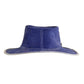 Le Chapeau en Cuir Velours - Daim Marine 