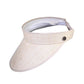 The Vision Natural, cotton and PVC visor with elastic back and cotton inner band.