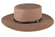 the trix, felt wool hat, hat, black, felt , byron style, byron bay fashion, byron fashion, style, australian hats, black felt hat, cowgirl hat, millinery byron bay