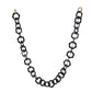 Full view of the SUPERNATURAL Chain – Black showcasing oversized hex links, universal gold hardware, and its lightweight construction. Designed for hands-free style and functionality.

