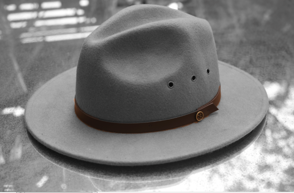 Bande de chapeau en cuir