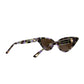 Side profile with arms open, focusing on the clean, elongated cat-eye line and the Fallenbrokenstreet circular gold accent. A balanced view of design and function.

