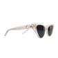 Angled view of The Astral Plane – Skywalker/Black showing the subtle shimmer of the Skywalker acetate frame and dark CAT3 polarised lenses, offering full coverage and high fashion attitude

