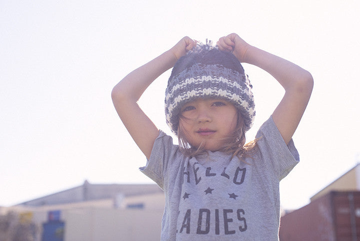 The Icecreamy dreams Beanie - KIDS - pink grey