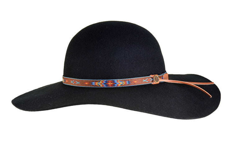 The Little Hippie Floppy Felt Hat - KIDS - BLACK