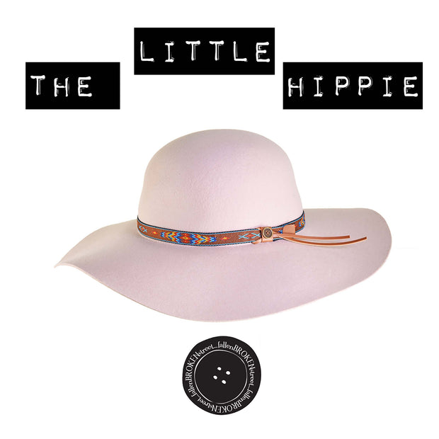 Chapéu de feltro The Little Hippie Floppy - Creme