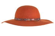 The Little Hippie Floppy Felt Hat - Rusty Orange