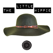 Chapeau en feutre souple The Little Hippie - Vert forêt 
