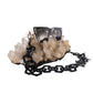 SUPERNATURAL Chain – Black paired with sunglasses and displayed against a quartz crystal. A bold eyewear accessory from Fallenbrokenstreet, perfect for adding edge to your sunglasses styling.

