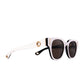White and black NYX sunglasses with polarised lenses and gold detailing by FallenBROKENstreet

