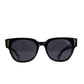 Black acetate sunglasses with polarised lenses by FallenBROKENstreet – front product view