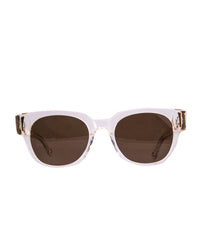 NYX Skywalker sunglasses by FallenBROKENstreet – white acetate frame with bronze polarised lenses

