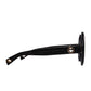 THE ORBIT – Stardust sunglasses side view with gold arm detail and sparkle acetate frame