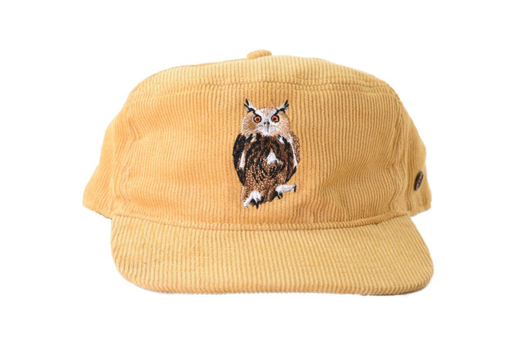 The Stash Cap - Corduroy - Mustard Owl