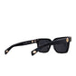 "Close-up of 24k gold detailing on THE SOLAR FLARE sunglasses"

