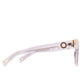 Side view showing crystal frame and gold chain-compatible hinge

